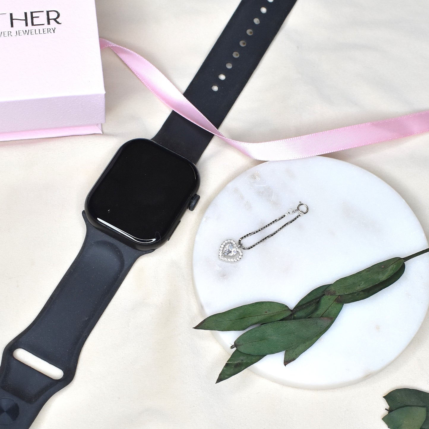 Diamond Heart Watch Charm
