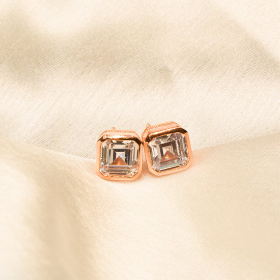 Rosegold Cubic Sterling Silver Earring