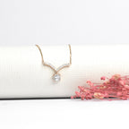 Mystic Rosegold Pendant with chain