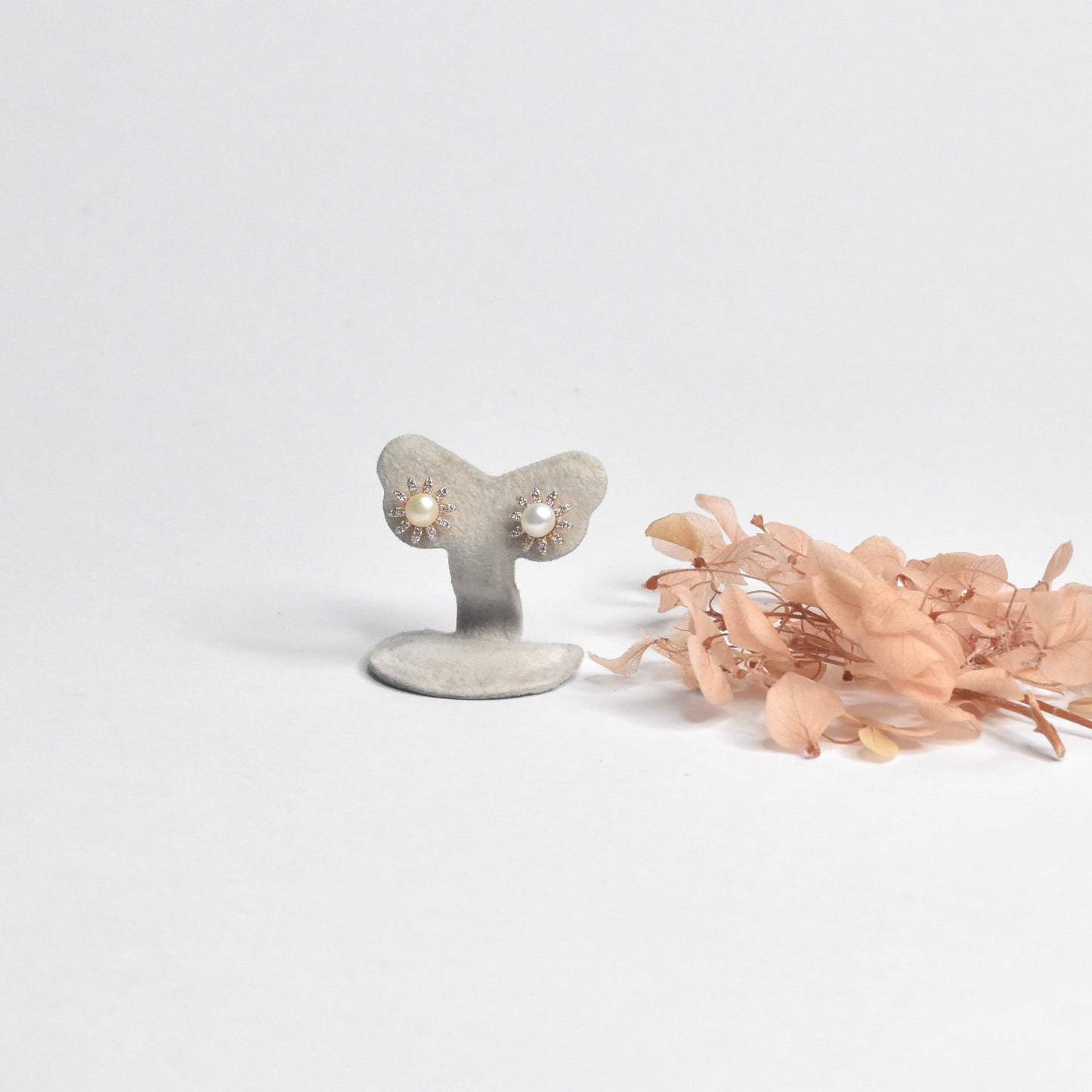 Floral Harmony RoseGold Earrings