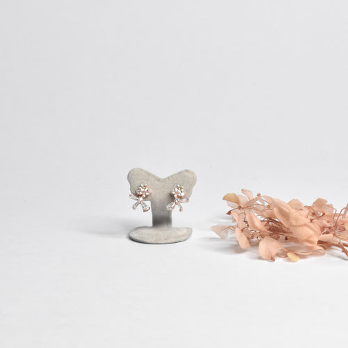 Bow Radiant Silver Earrings