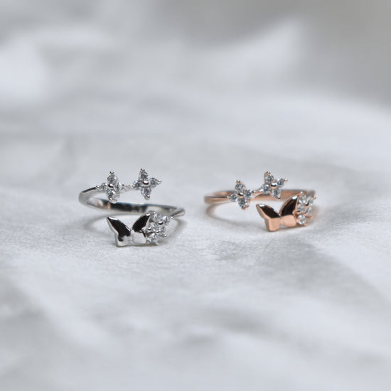 Fluttering Toe Rings