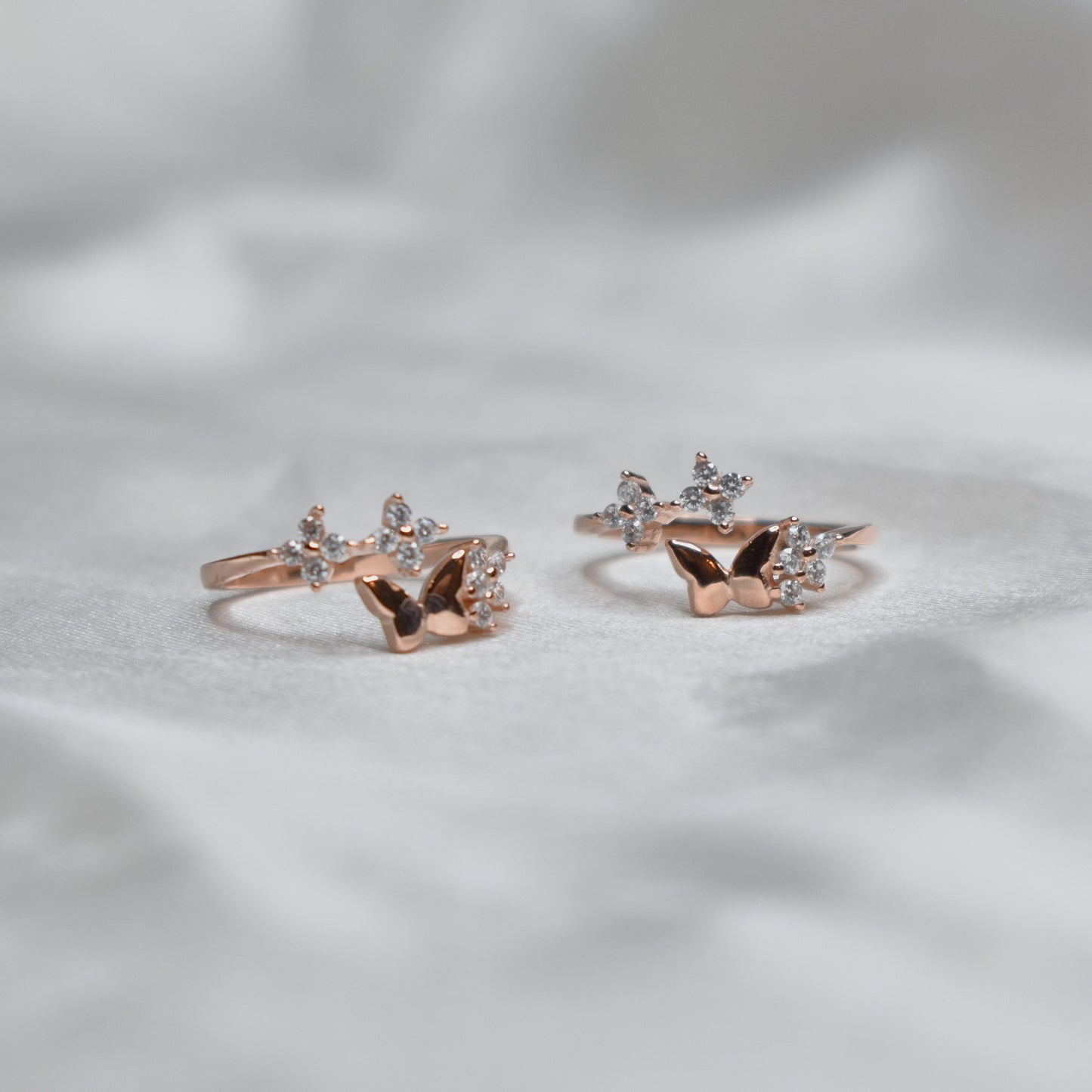 Fluttering Toe Rings