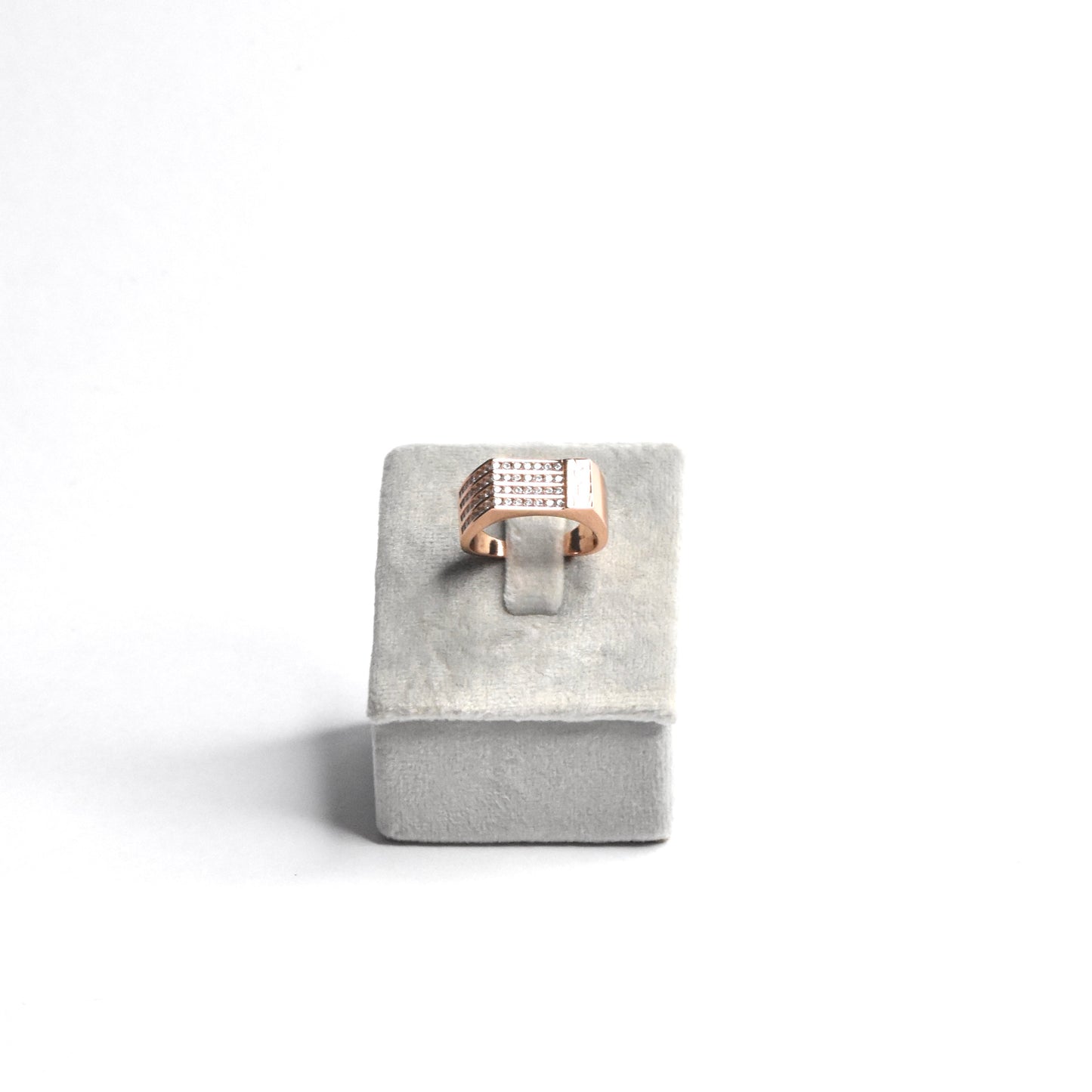 Refined RoseGold Diamond Men's Ring