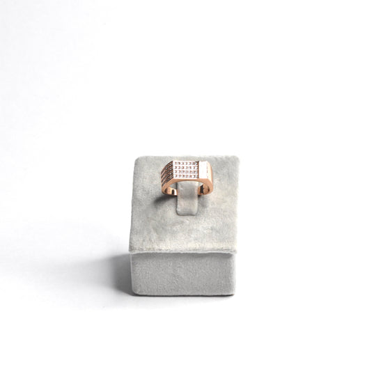 Refined RoseGold Diamond Men's Ring