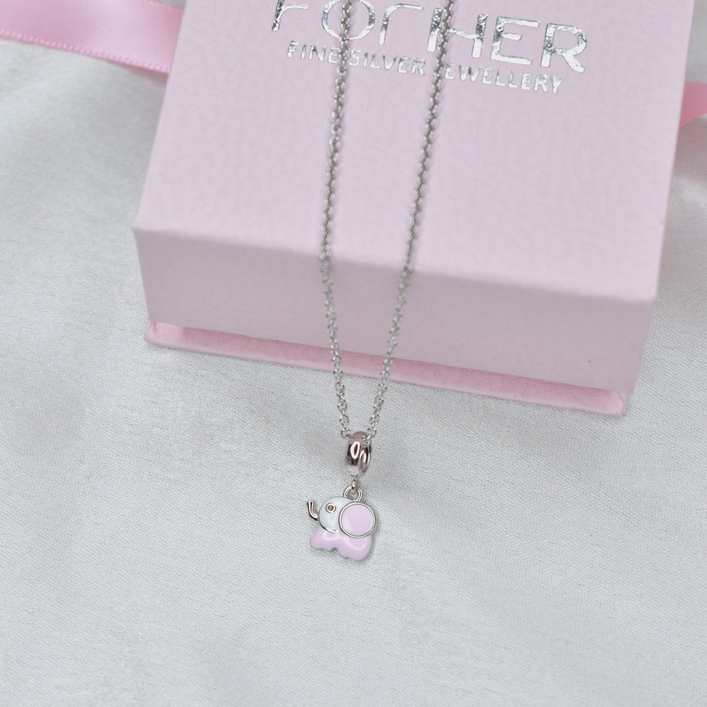 Cute Elephant Kids Necklace