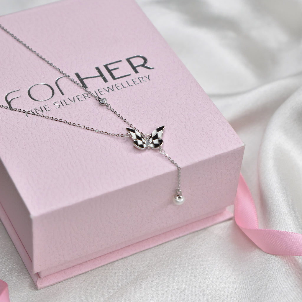 Digital Butterfly Necklace