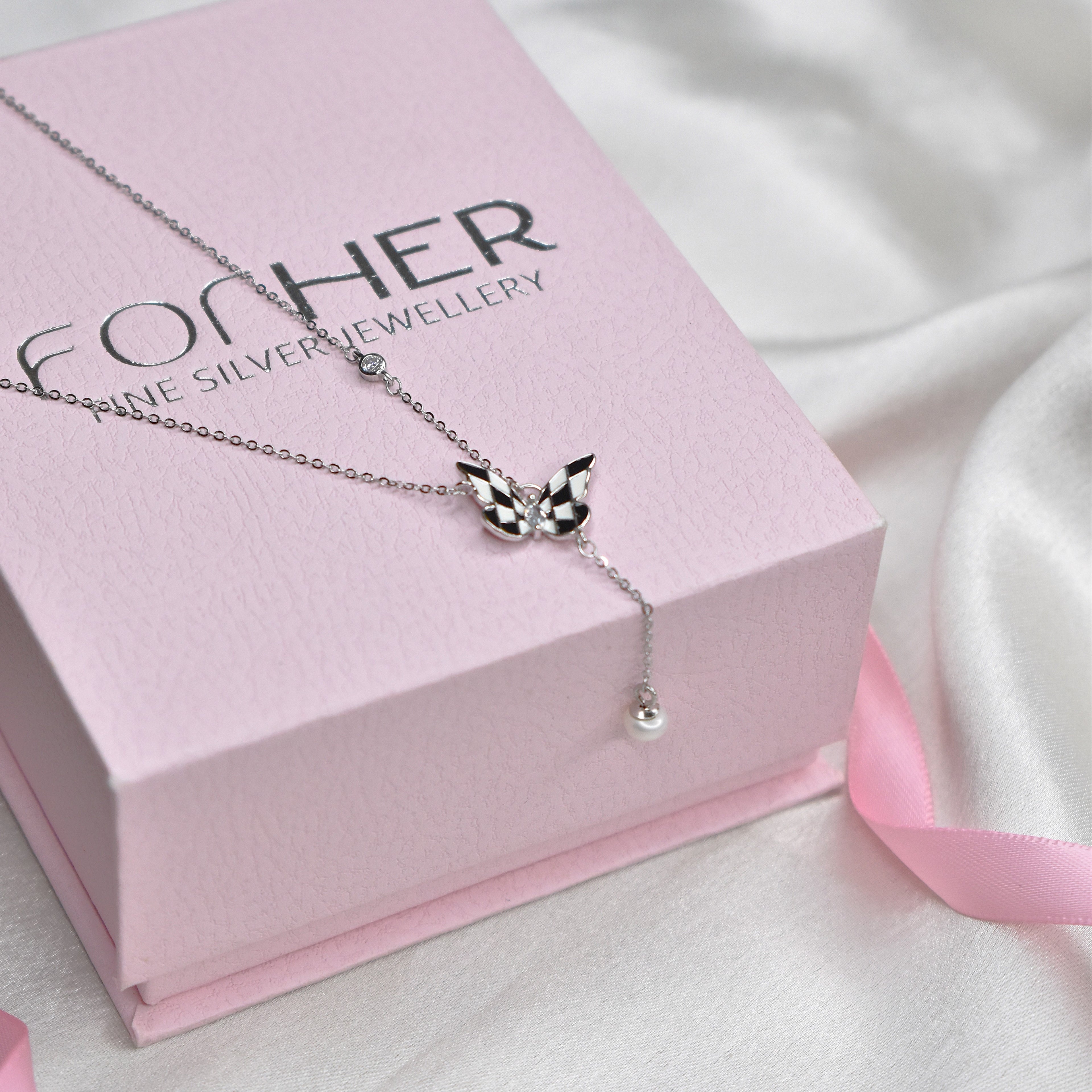 Digital Butterfly Necklace