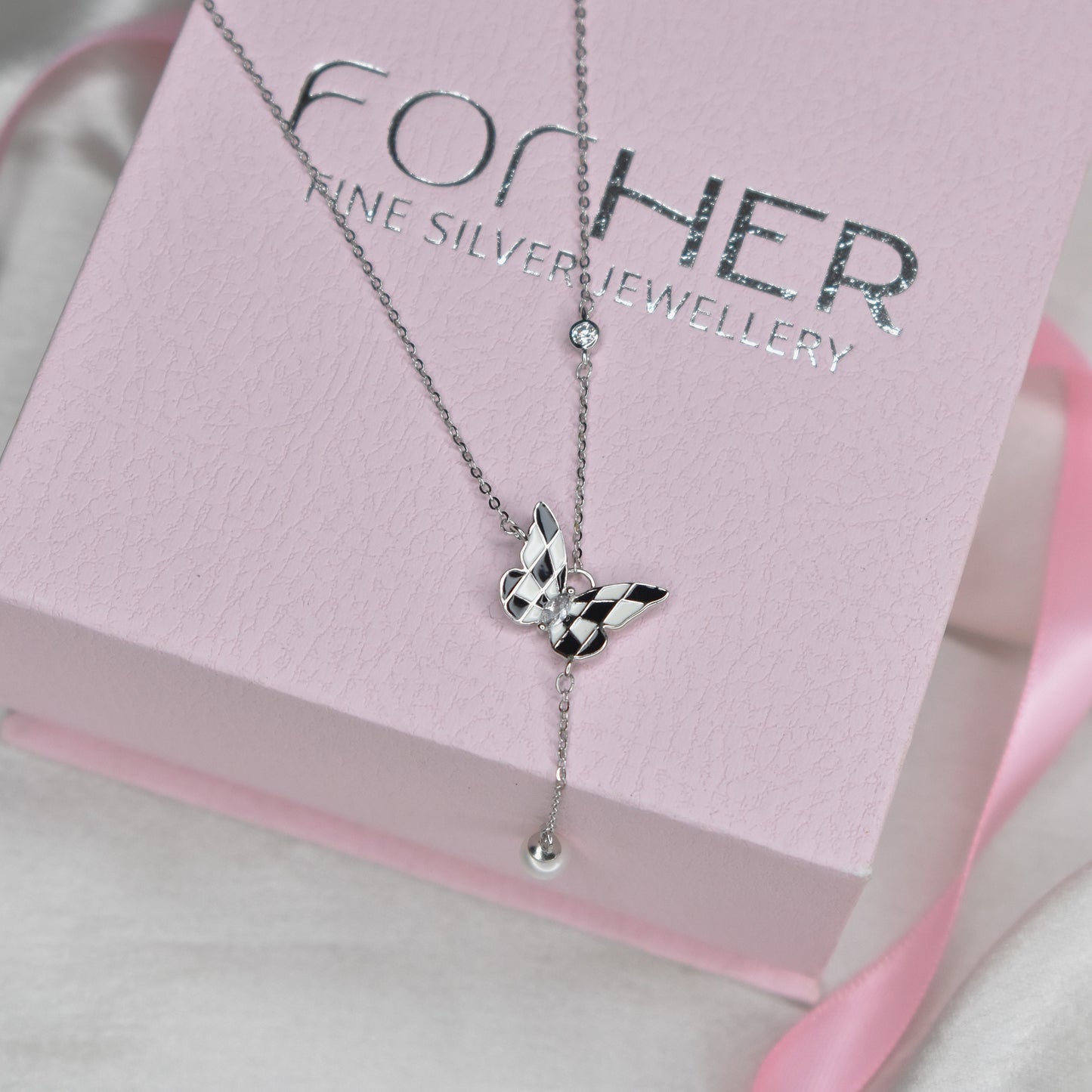 Digital Butterfly Necklace