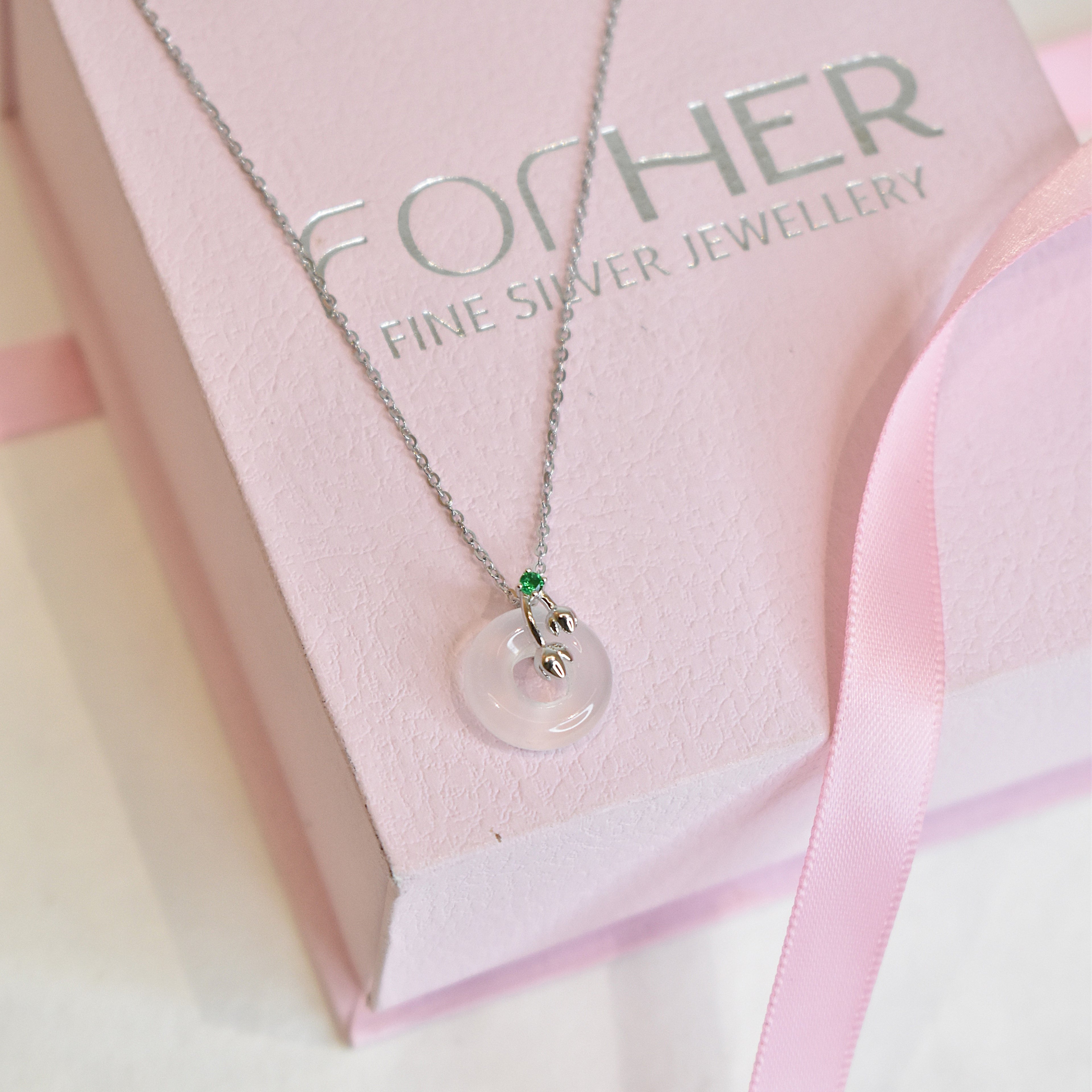 MOP Circular Pendant Chain