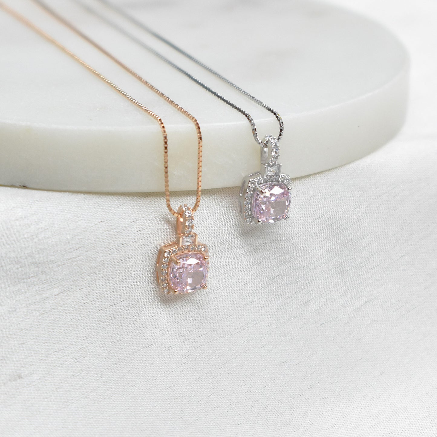 Pink Crystal Necklace