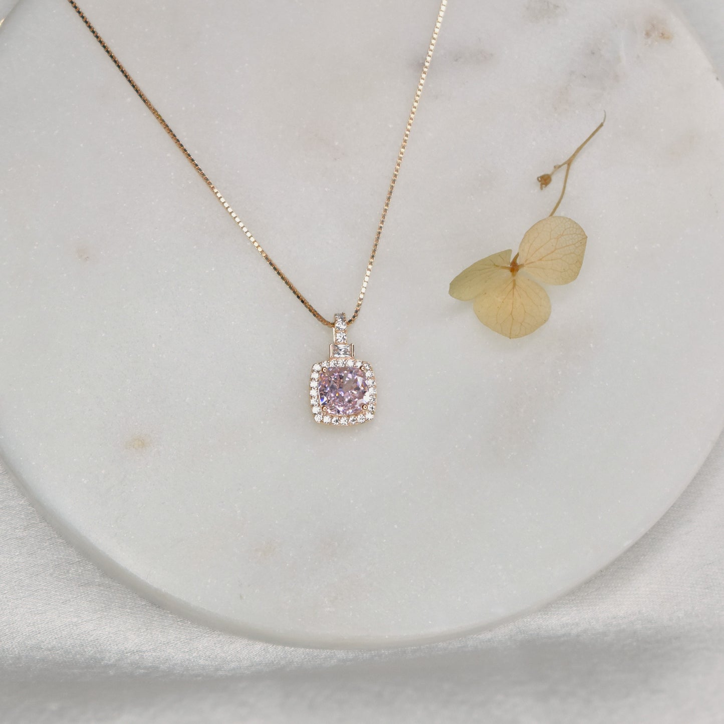 Pink Crystal Necklace