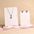 Dreamy Droplet Silver Pendant set