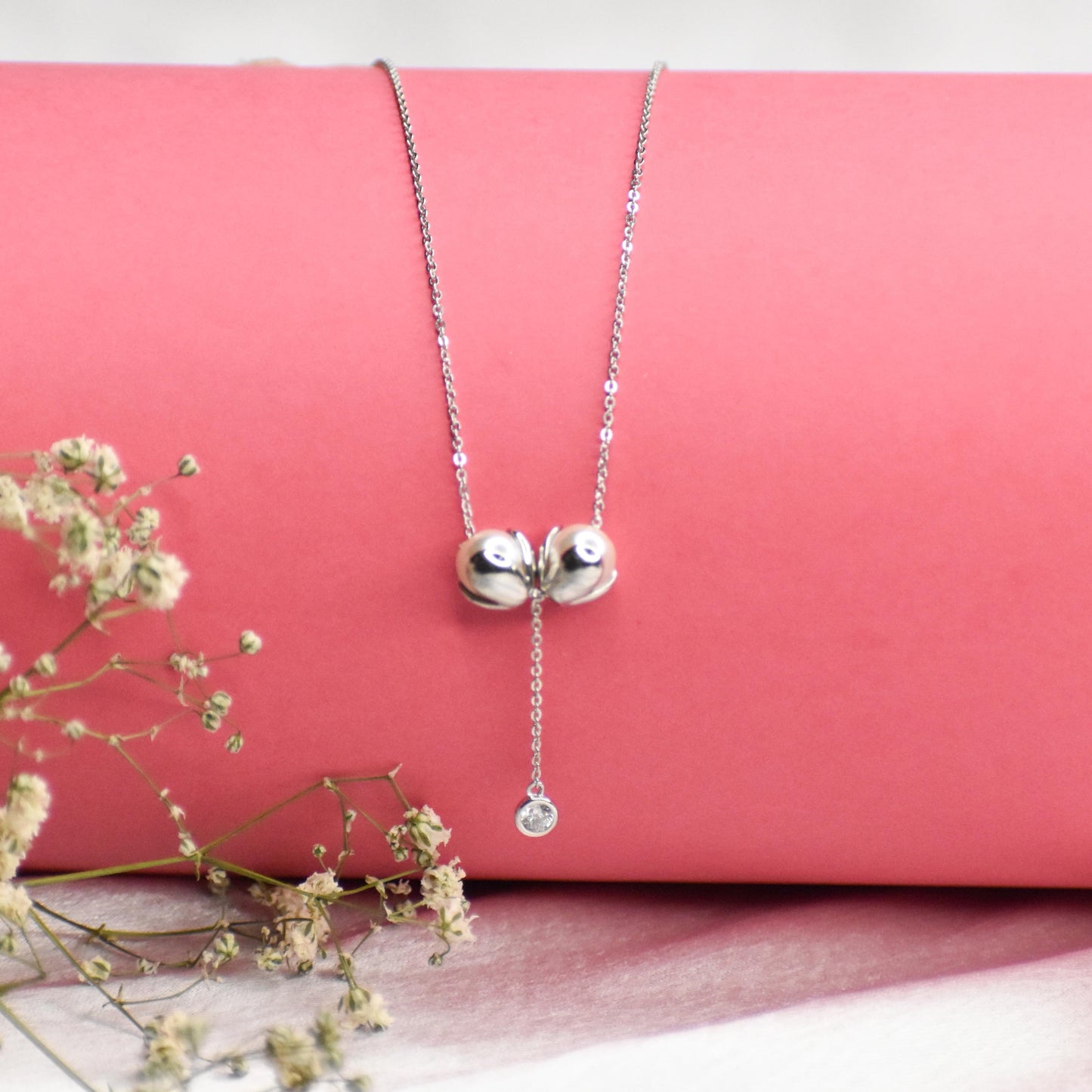 Dainty Elegant Sterling Silver Pendant Chain