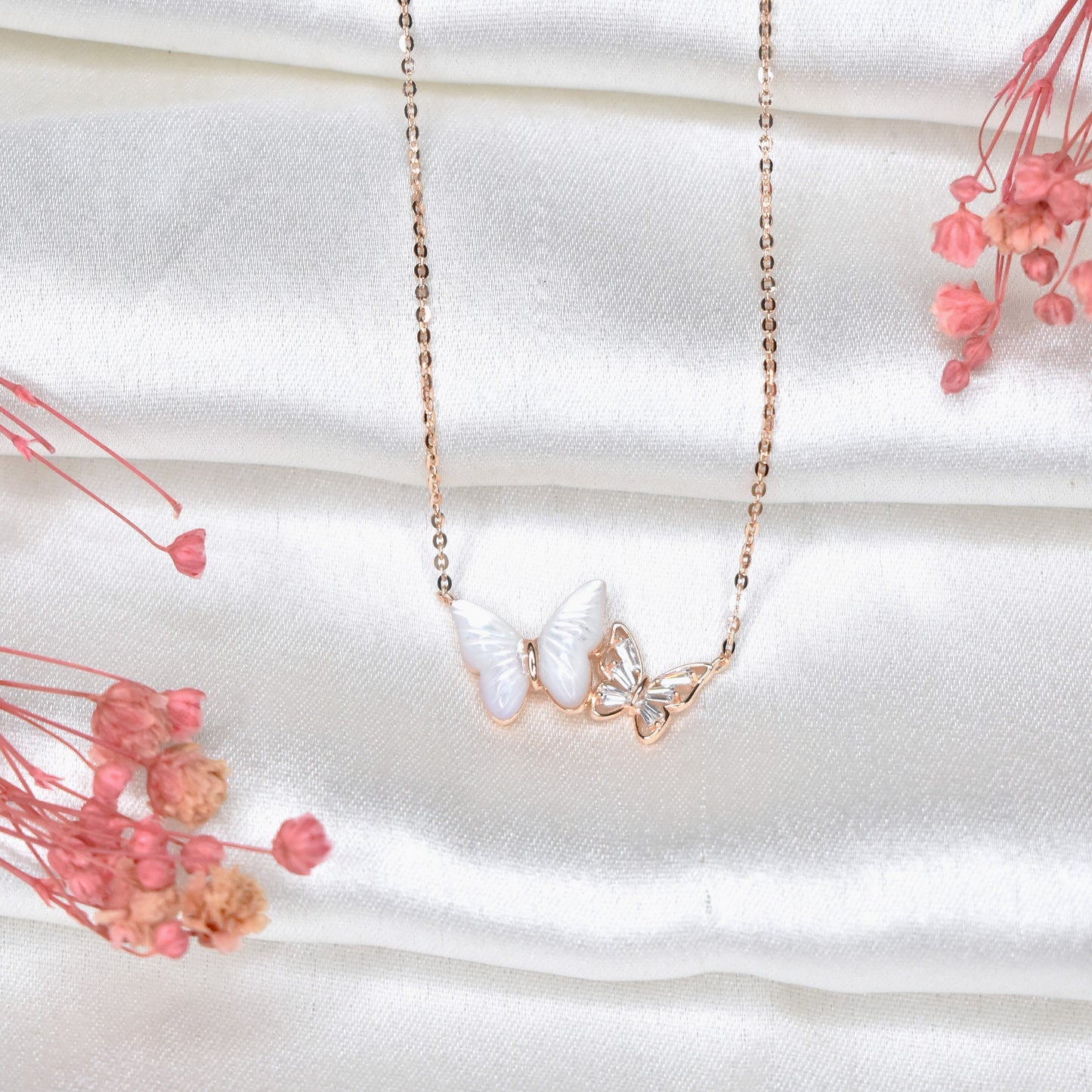 MOP Butterfly Necklace