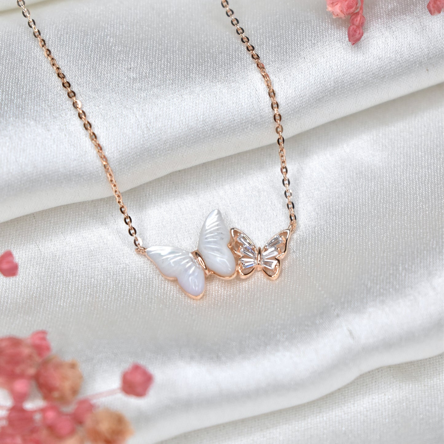 MOP Butterfly Necklace