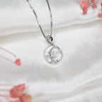 MOP Silver Moon Necklace