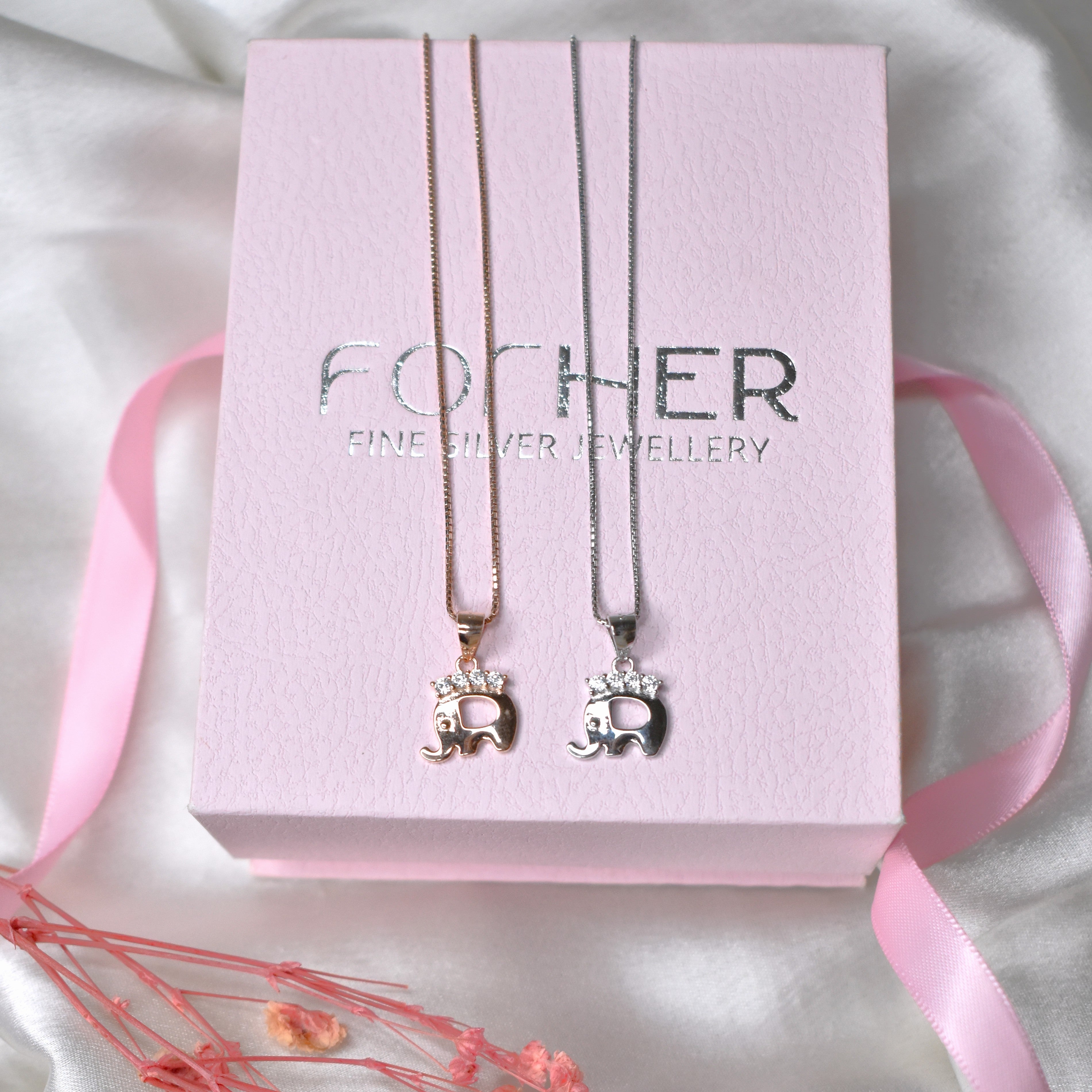 Cute Elephant Pendant Chain