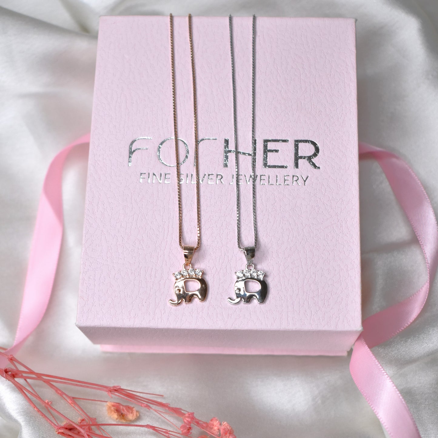 Cute Elephant Pendant Chain