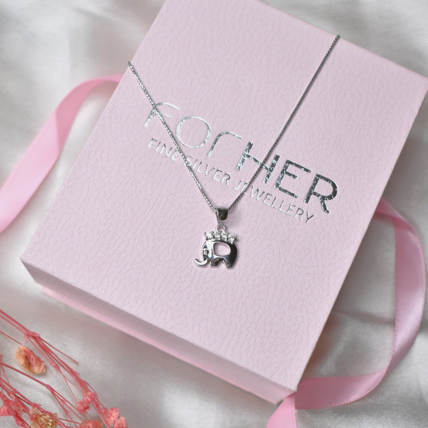 Cute Elephant Pendant Chain