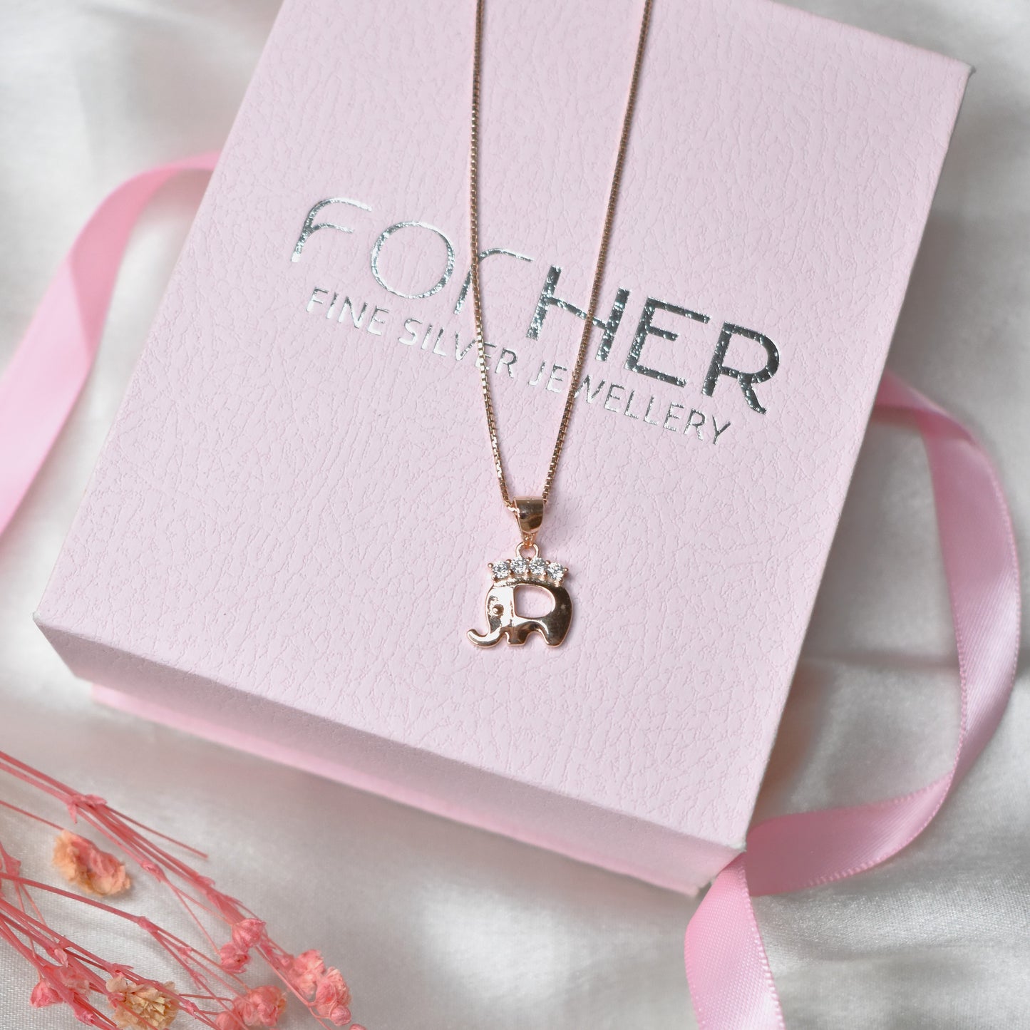 Cute Elephant Pendant Chain