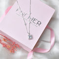 Square Solitaire Necklace