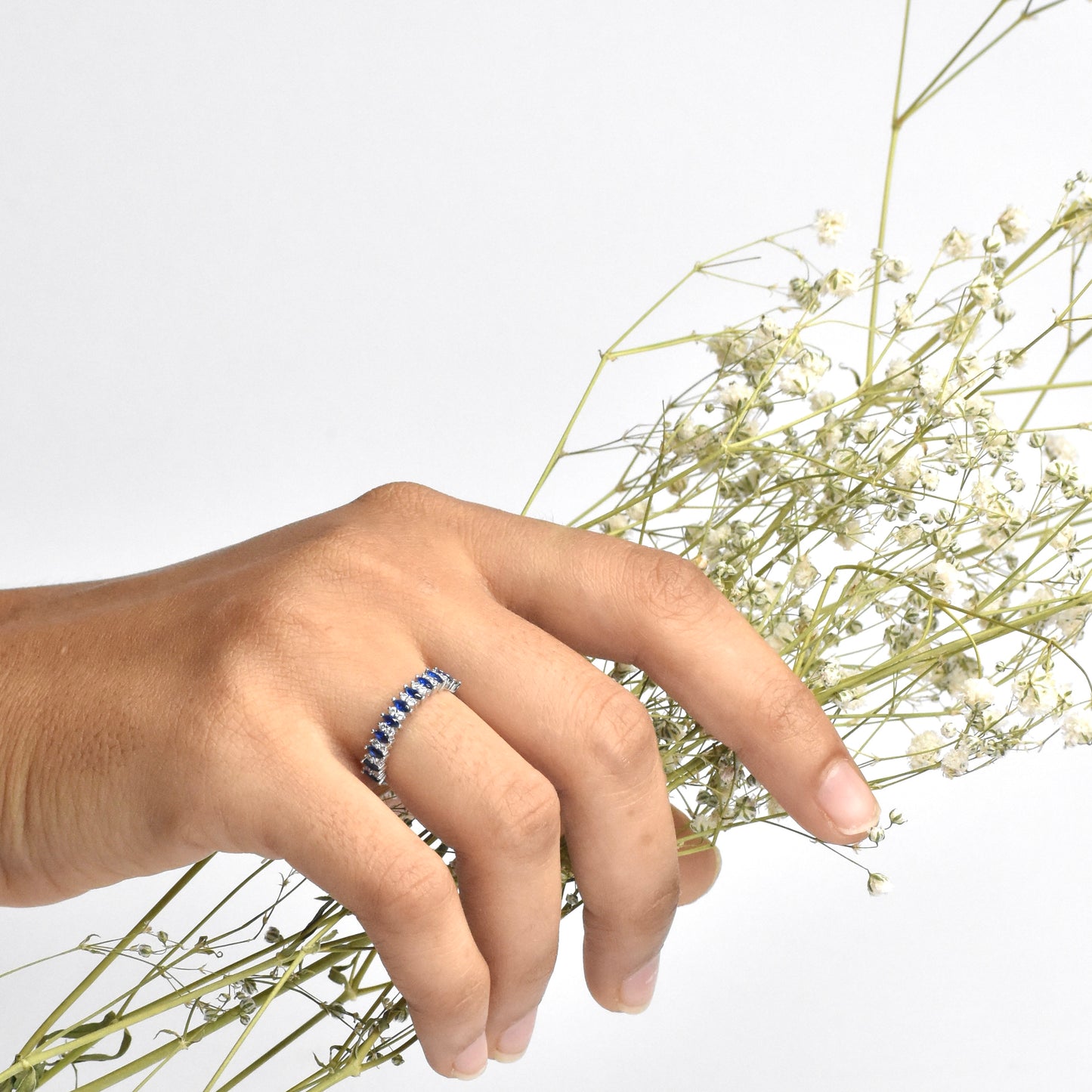 Blue Quartz Romance Silver Ring