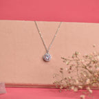 Graceful Solitaire Pendant Chain