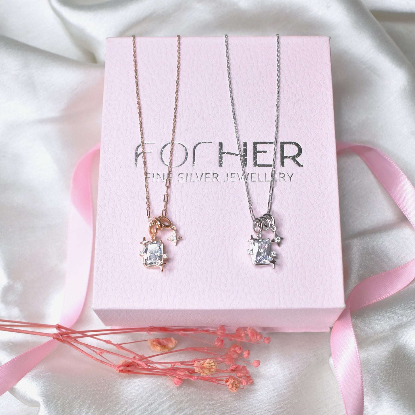 Engraved Solitaire Necklace