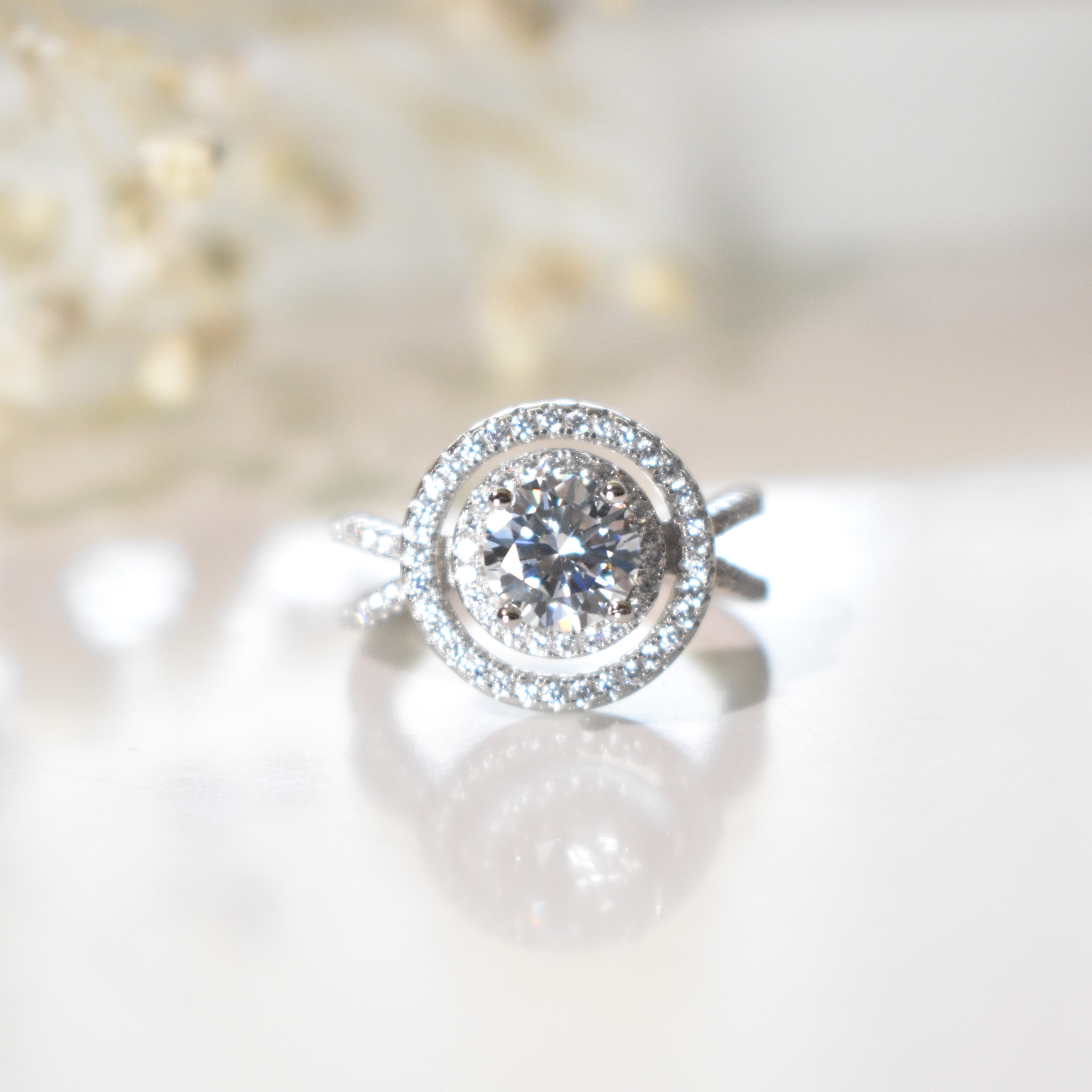 Dual Circle Silver Ring