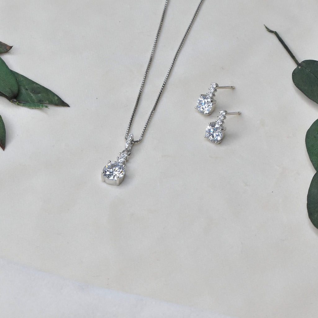 Aurora Rosegold Pendant Set