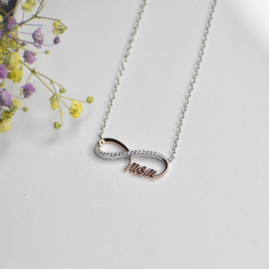 Mom Sterling Silver Pendant Chain