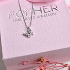 MOP Butterfly Pendant Chain
