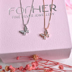 MOP Butterfly Pendant Chain
