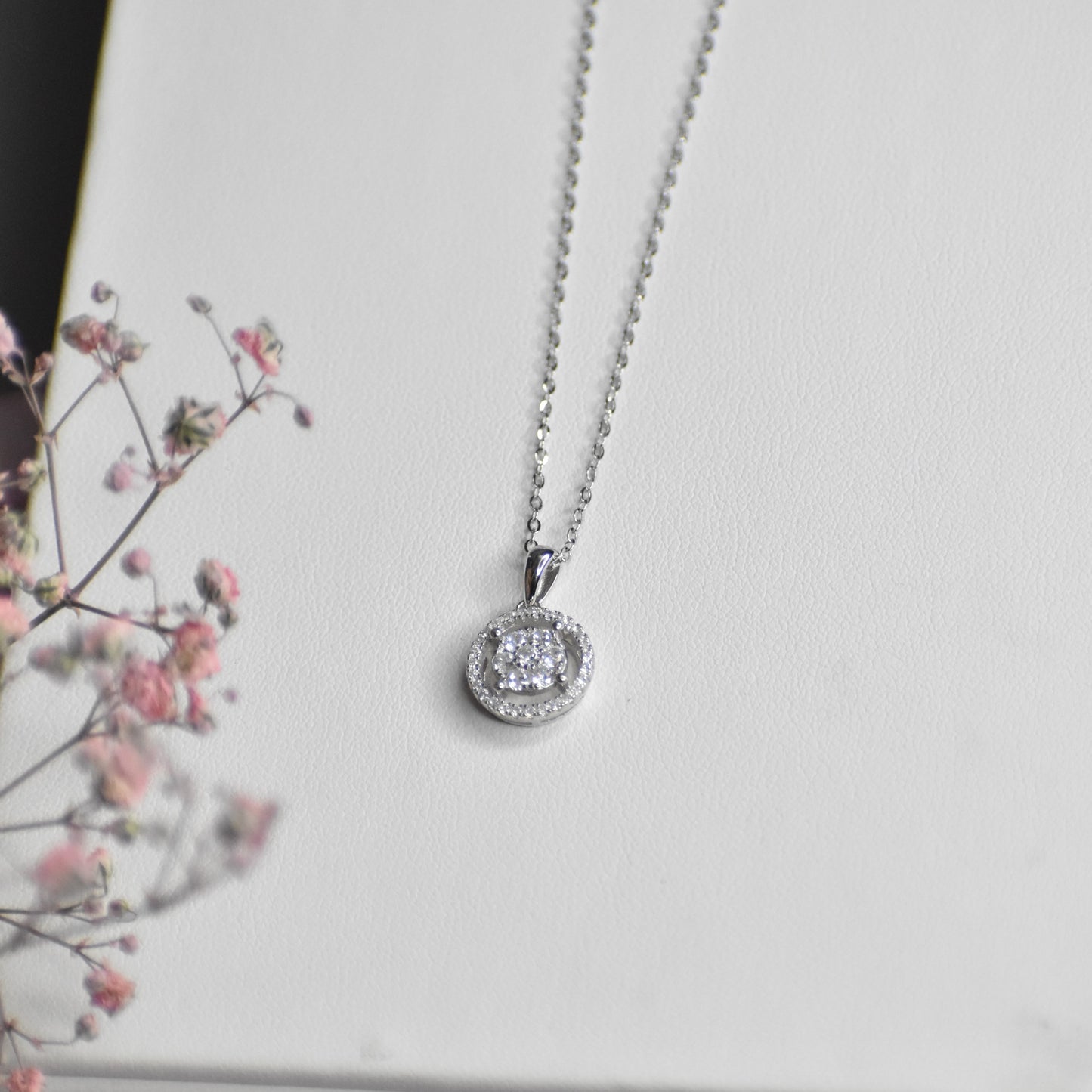 Dainty Silver Pendant Chain