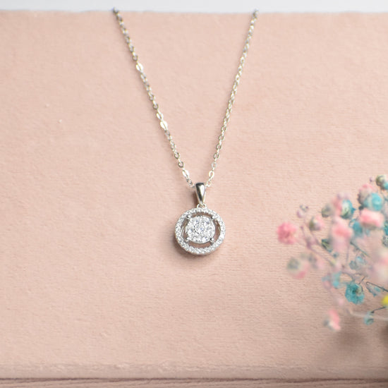 Dainty Silver Pendant Chain