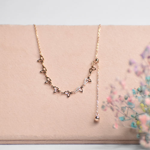 Butterfly Charm Rosegold Necklace