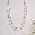 Two Line Pearl Necklace