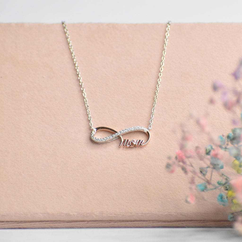 Mom Sterling Silver Pendant Chain