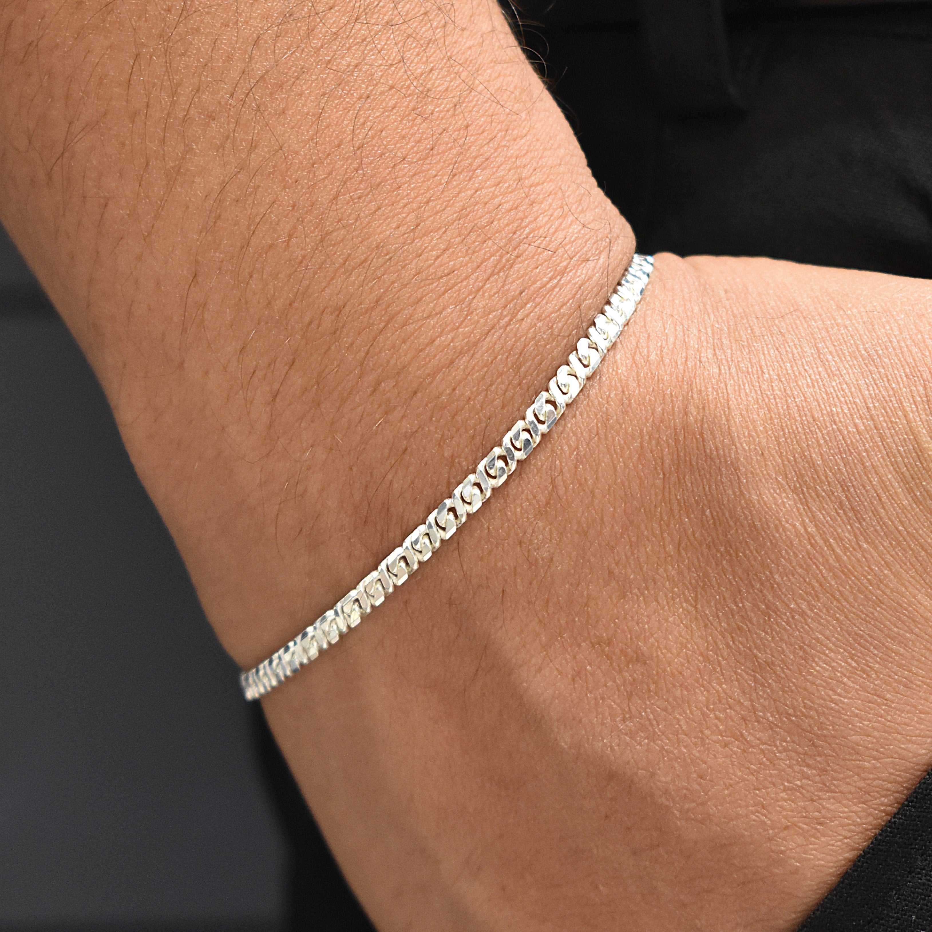 Onyx Silver Bracelet