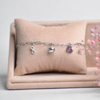 Infinity Charm Sterling Silver Bracelet