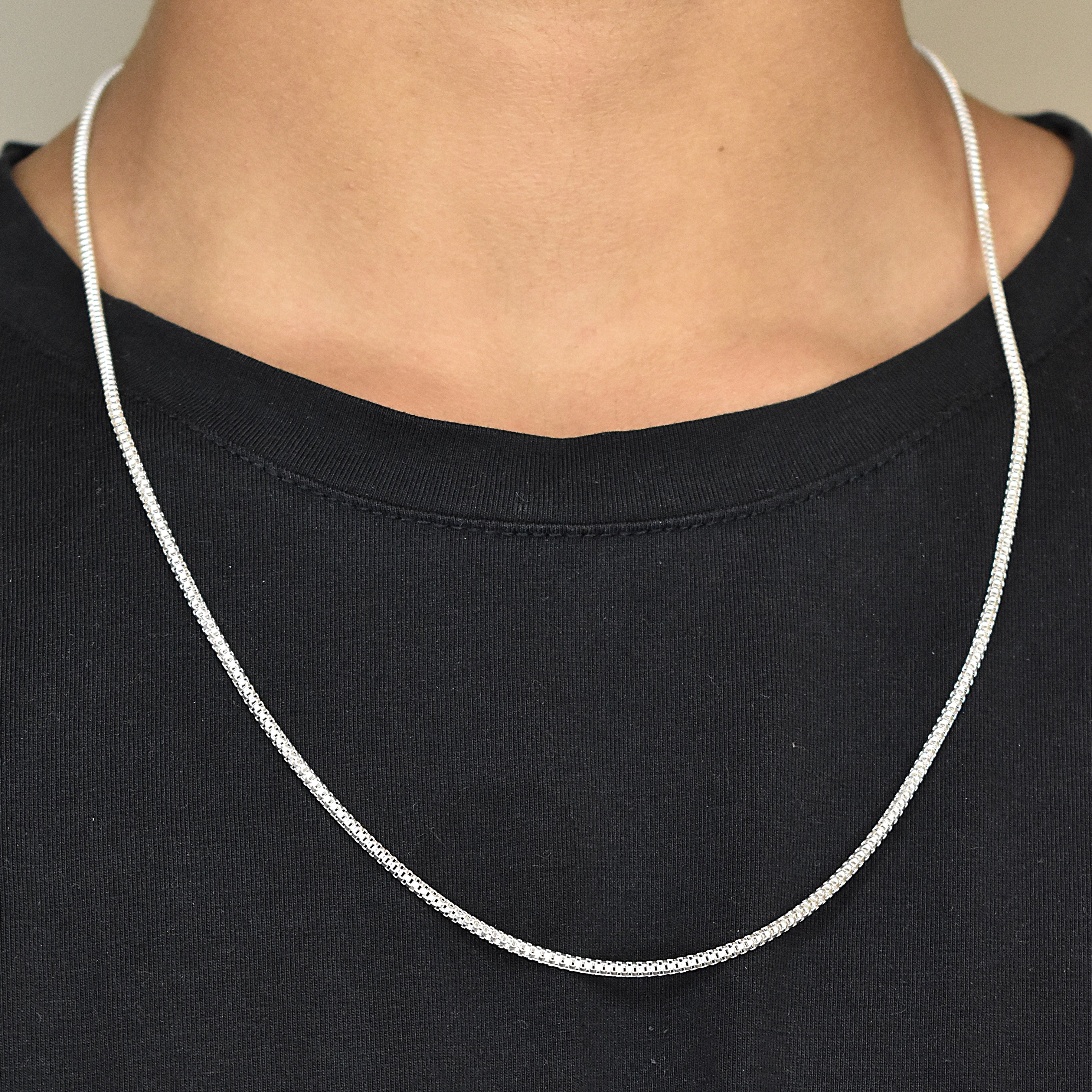 Minimal Silver Link Men's Chain
