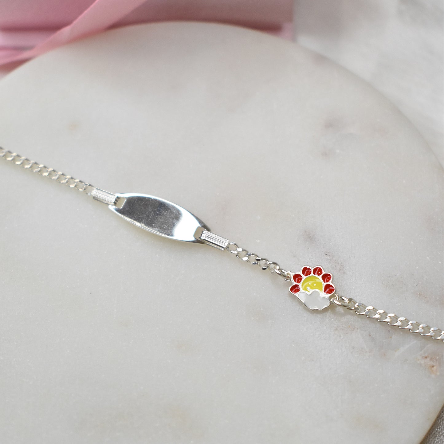 Sunflower Charm Kids Bracelet