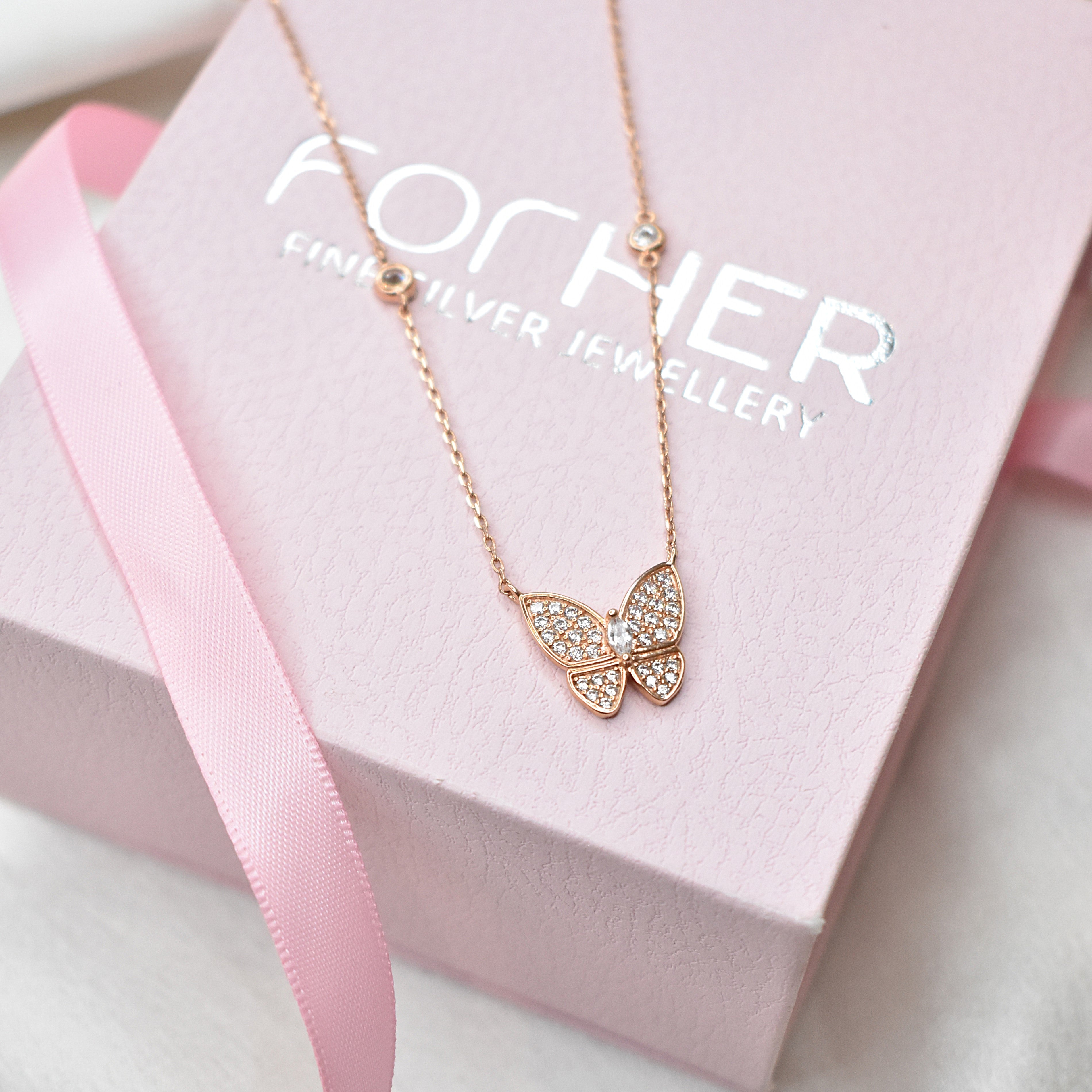 Flutter Rosegold Necklace