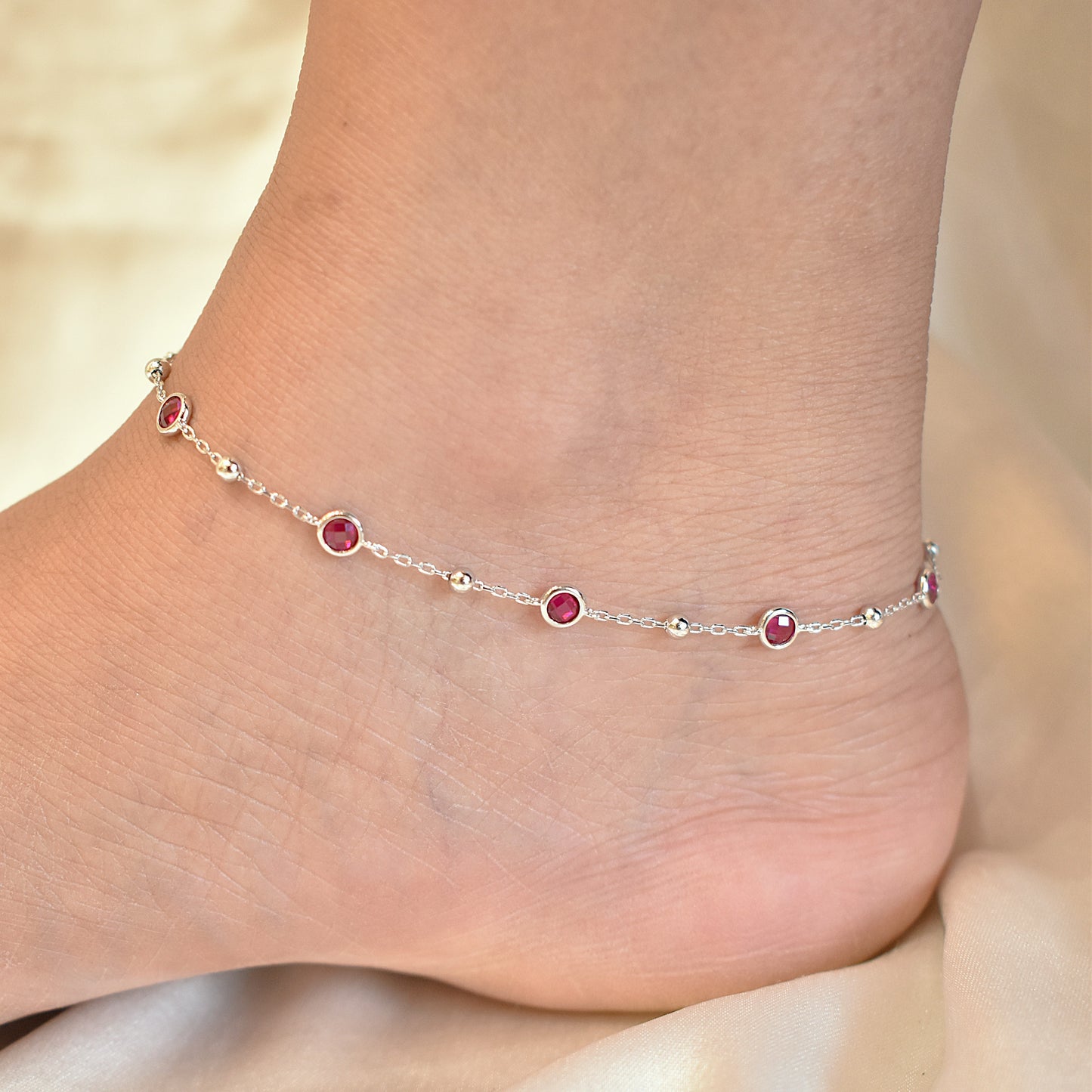 Ruby Anklet