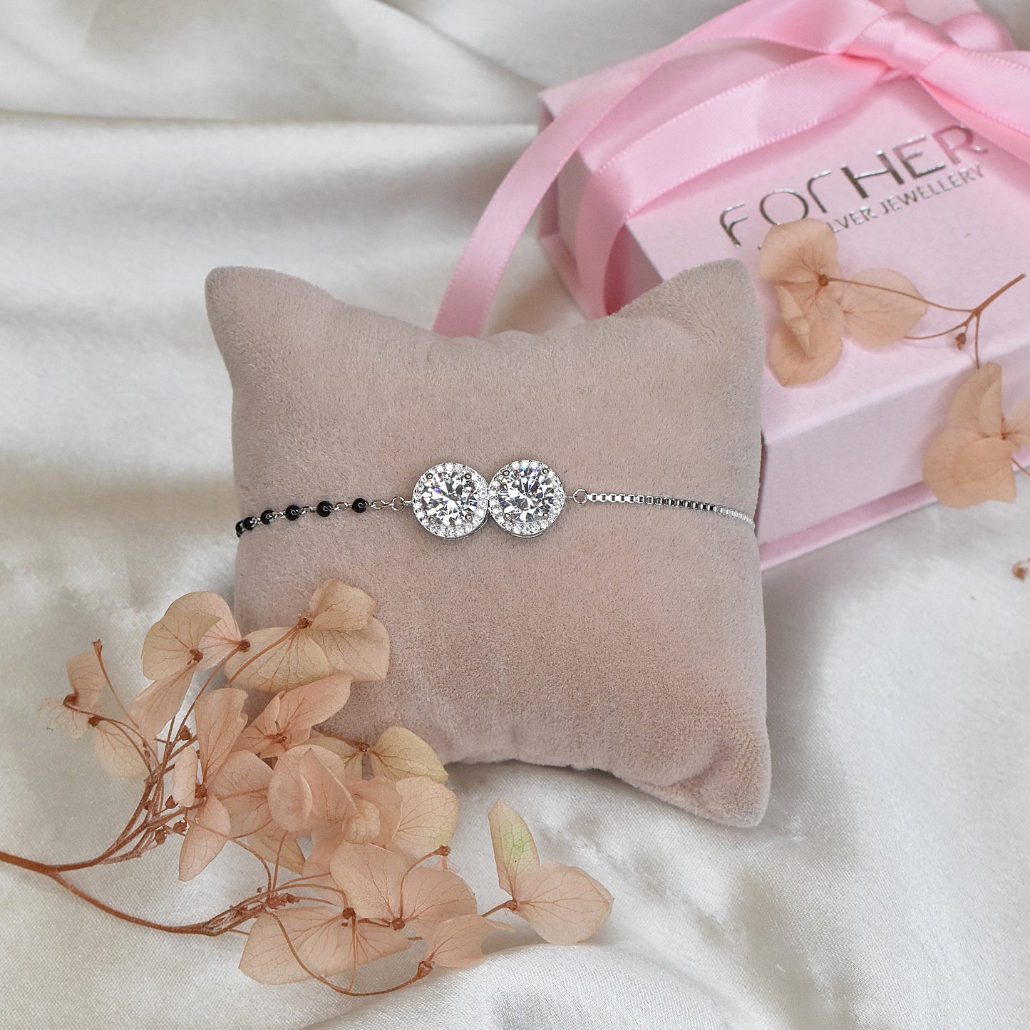 Dual Solitaire Bracelet Mangalsutra