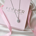 Oval Solitaire Pendant Chain