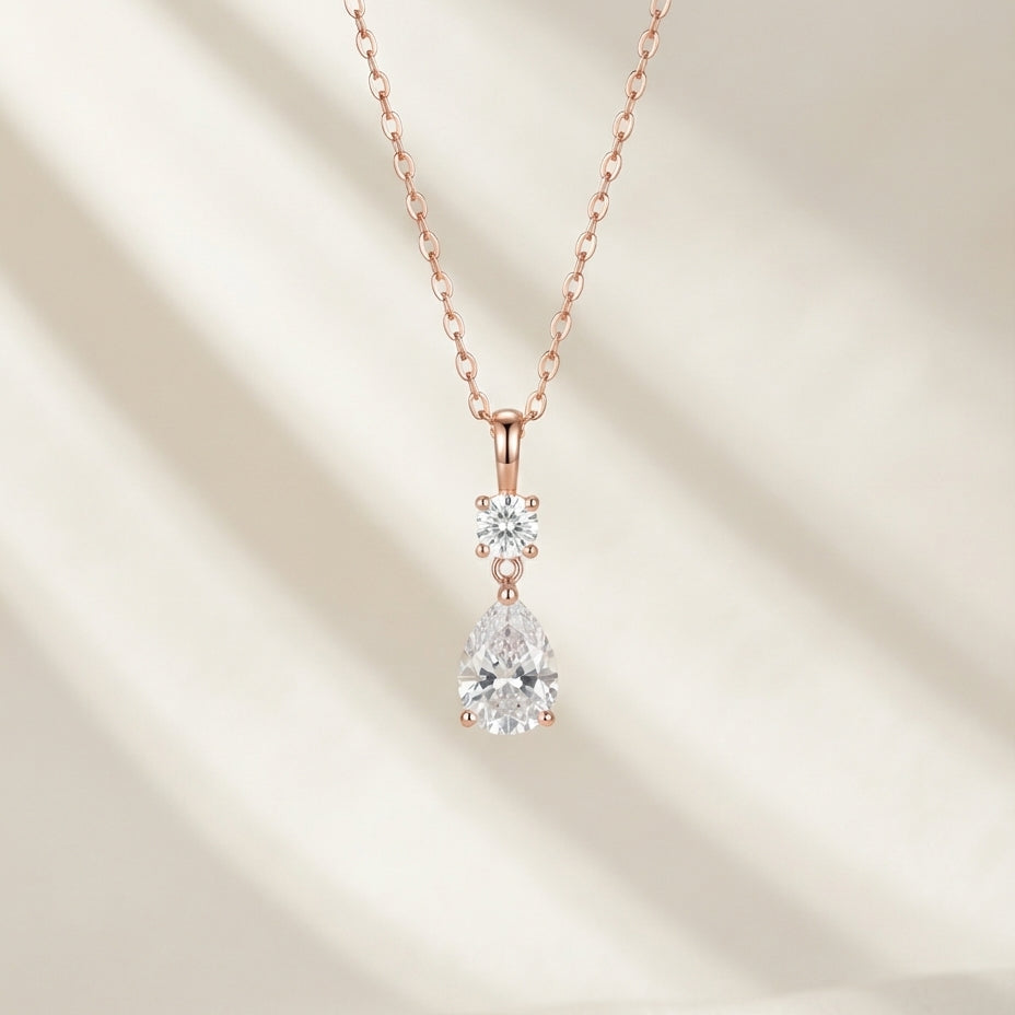 Drop Solitaire Necklace