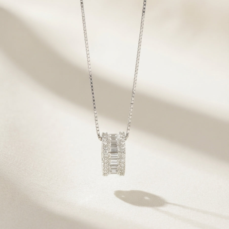 Crystal Ring Necklace