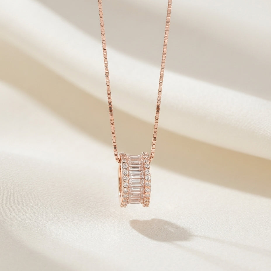 Crystal Ring Necklace